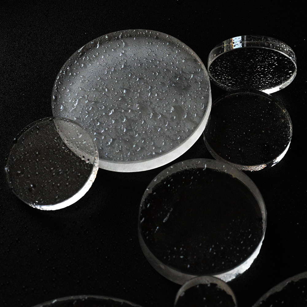 SUCCESS All Size Clear Fused Silica Glass Optical Quartz Round Glass Disc machined quartz Disc