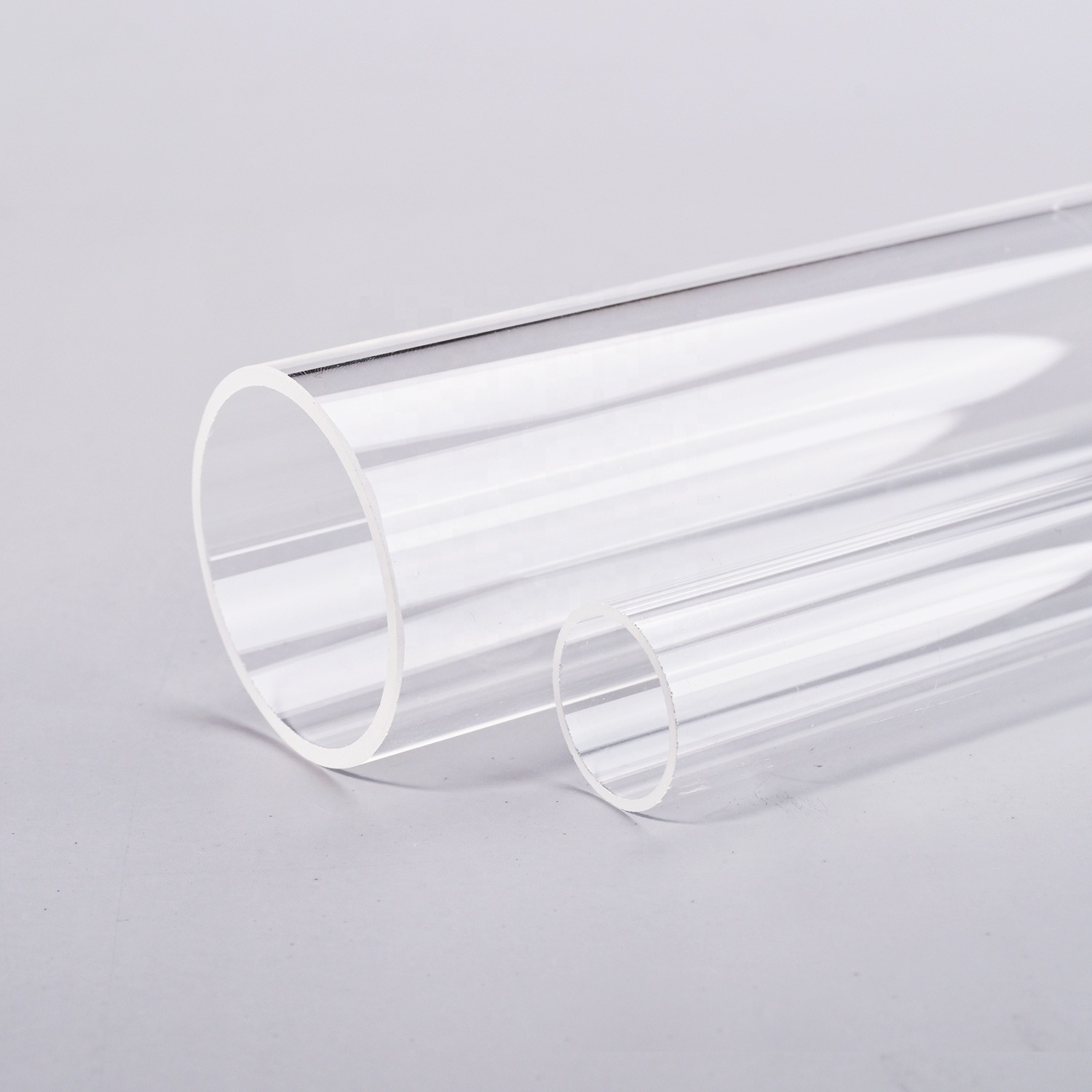 SUCCESS Clear Round Fused Silica Glass Tube Large Diameter Clear Quartz Glass Tube Borosilicate Clear Glass Bubble Pipe