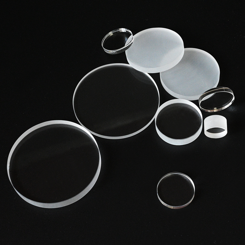 SUCCESS All Size Clear Fused Silica Glass Optical Quartz Round Glass Disc machined quartz Disc