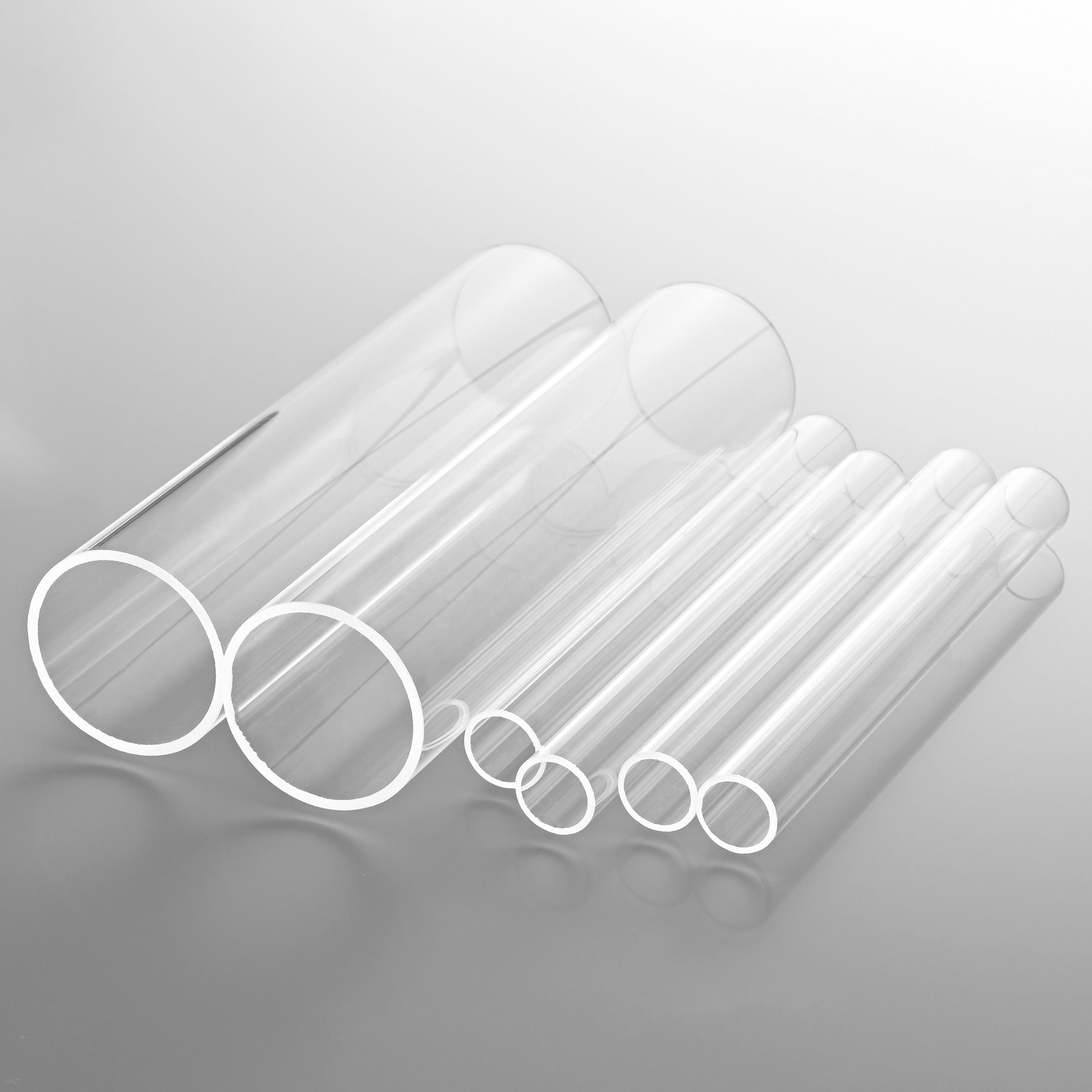 SUCCESS Clear Round Fused Silica Glass Tube Large Diameter Clear Quartz Glass Tube Borosilicate Clear Glass Bubble Pipe