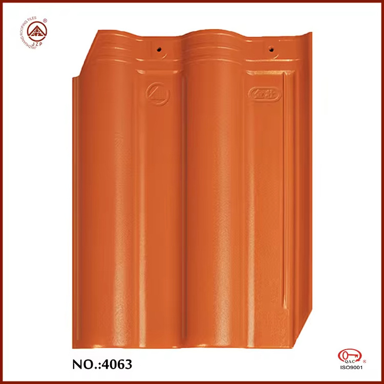 Building roofing materials 300*400 high quality glazed european interlock roof  tiles ceramic roof tiles