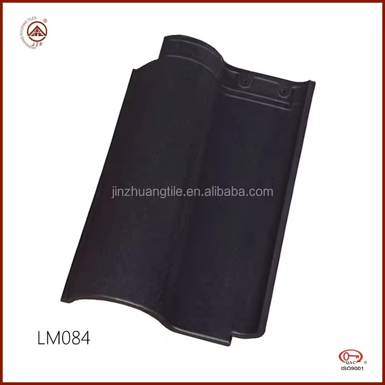 Hot selling black French Roman tile roof clay tiles