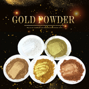 Wholesale Mica Golden Luster Powder pigment Pearl Metallic Epoxy Paint Coating Gold Powder for Temple Buddha