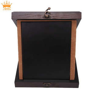 New type wholesale custom high quality blank shield award wooden plaque with box