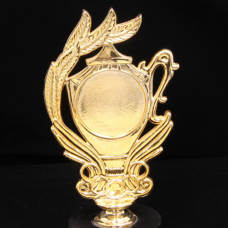 Custom cheap small clear plastic trophies poker trophy