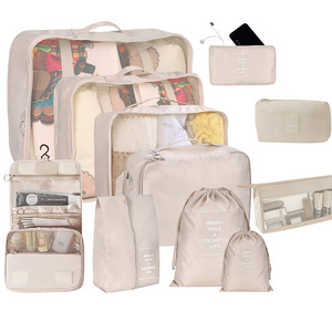 7 Pieces Set Travel Bag Organizer Clothes Storage Suitcase Kit Underwear Socks Shoes Storge Bag Luggage Sets Travel Bag