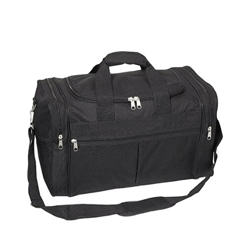 600d Polyester Large size Travel Gear Bag with Wide zippered front pocket