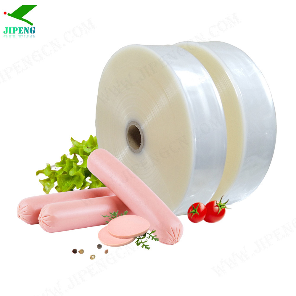 JIPENG Nylon Print artificial polyamide  Sausage Casings shrinkable plastic sausage casing for boiled steamed sausage