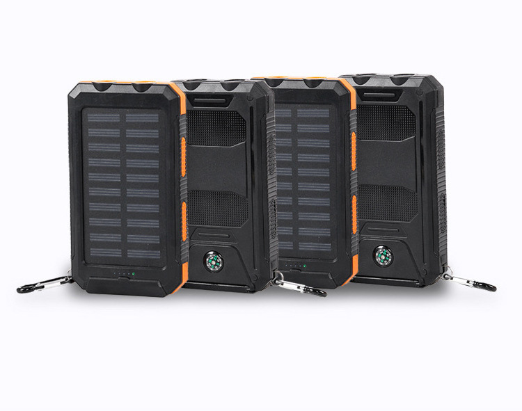 Free Sample!!! Outdoor 10000mah Solar Power Banks Wholesale Solar Power Bank Factory Price Solar Panel Power Bank