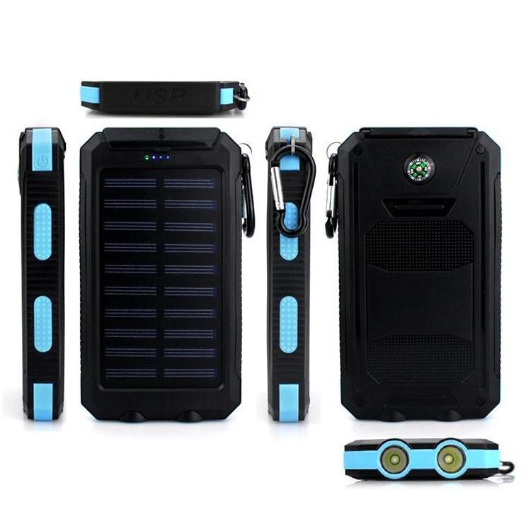 Free Sample!!! Outdoor 10000mah Solar Power Banks Wholesale Solar Power Bank Factory Price Solar Panel Power Bank