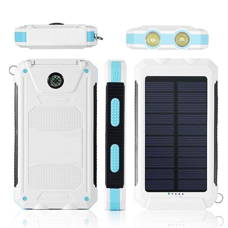 Free Sample!!! Outdoor 10000mah Solar Power Banks Wholesale Solar Power Bank Factory Price Solar Panel Power Bank