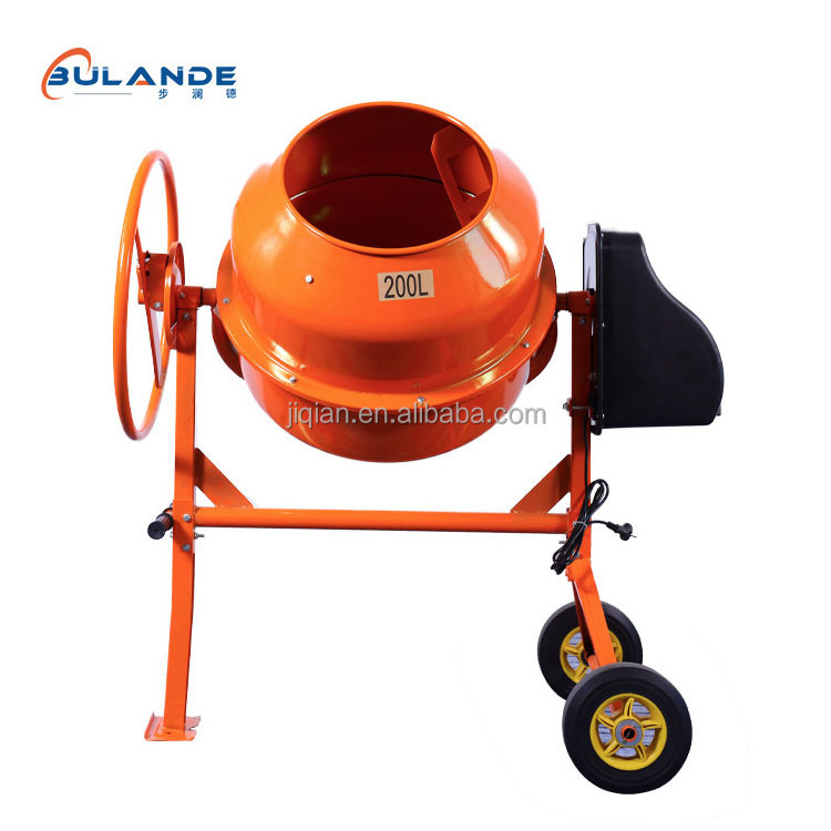 2024 New Design Mobile Compact Structure 220 L Small Concrete Machine Mixing Sand Water Mortar Cement Mixer Mini