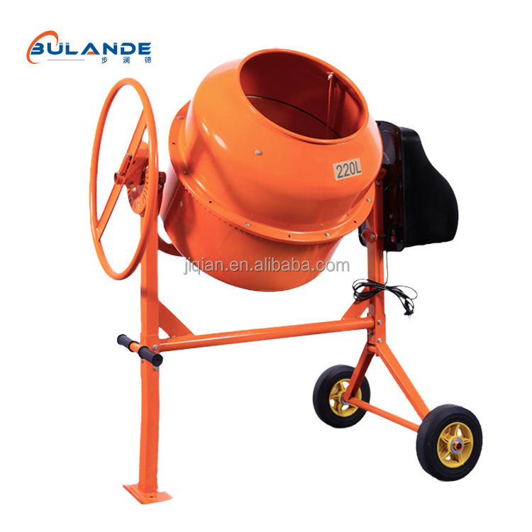 2023 New Design Cement Machine Mixing Mortar Small Concrete Mixer With Two Wheels And Handle