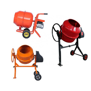 2024 New Design Mobile Compact Structure 220 L Small Concrete Machine Mixing Sand Water Mortar Cement Mixer Mini