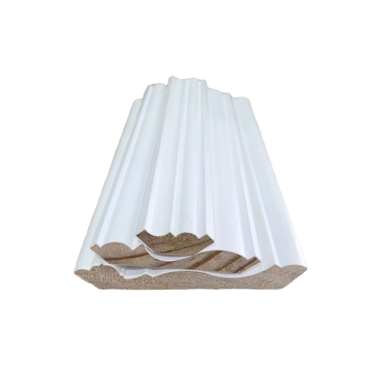 pop design gypsum cornice moulding Wood ceiling molding white decoration crown molding