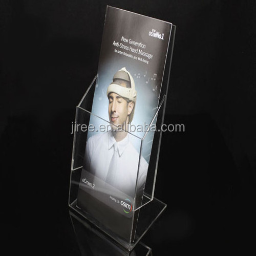 High Quality Transparent Acrylic Brochure/Magazine/CD Display Stands