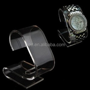 Fashion watch Customized elegant acrylic display stand C clip jewelry display