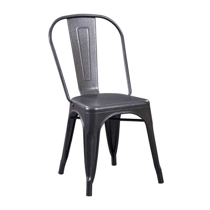 Restaurant modern dining room cafe Iron industrial metal stackable dinning Chair