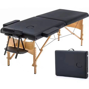 New Arrival Portable Folding Lightweight Massage Table Full Body Spa Massage Bed with Facial Holes