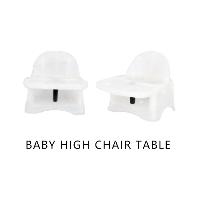 Best selling wholesale multifunctional pure color  baby safe plastic high feeding chair baby