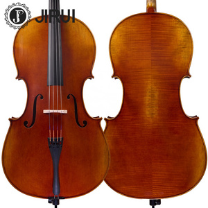 Top sale High quality Cello Hand made Brazil Wood Cello Nice flamed maple Advanced European 1/8 Cello 4/4  B+ Style Antique