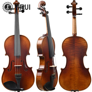 Top Selling Professional 4/4 Conservatory Handmade Spruce Face Violin High Quality Beginner Students' Conservatory Violin