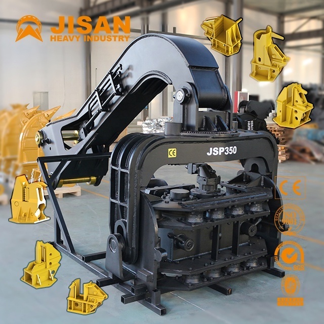 post ramming machine vibratory 1.8m hammer 20-24 24-30 ton used on excavator modified vibratory pile hammer driver for sale