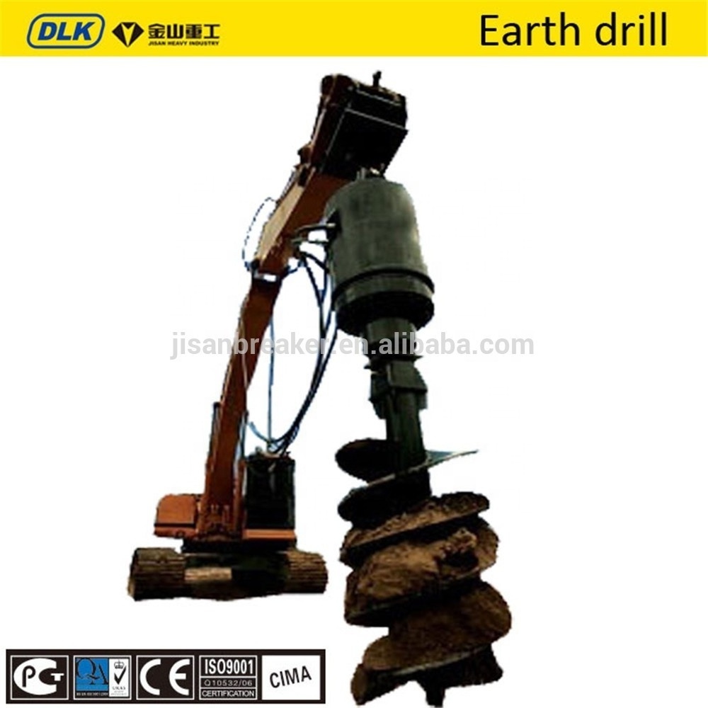 Auger Drive Unit Earth Drill Hydraulic Earth Auger for 10-15tons Excavator 12 Months 300-914mm 15000NM CE,SGS