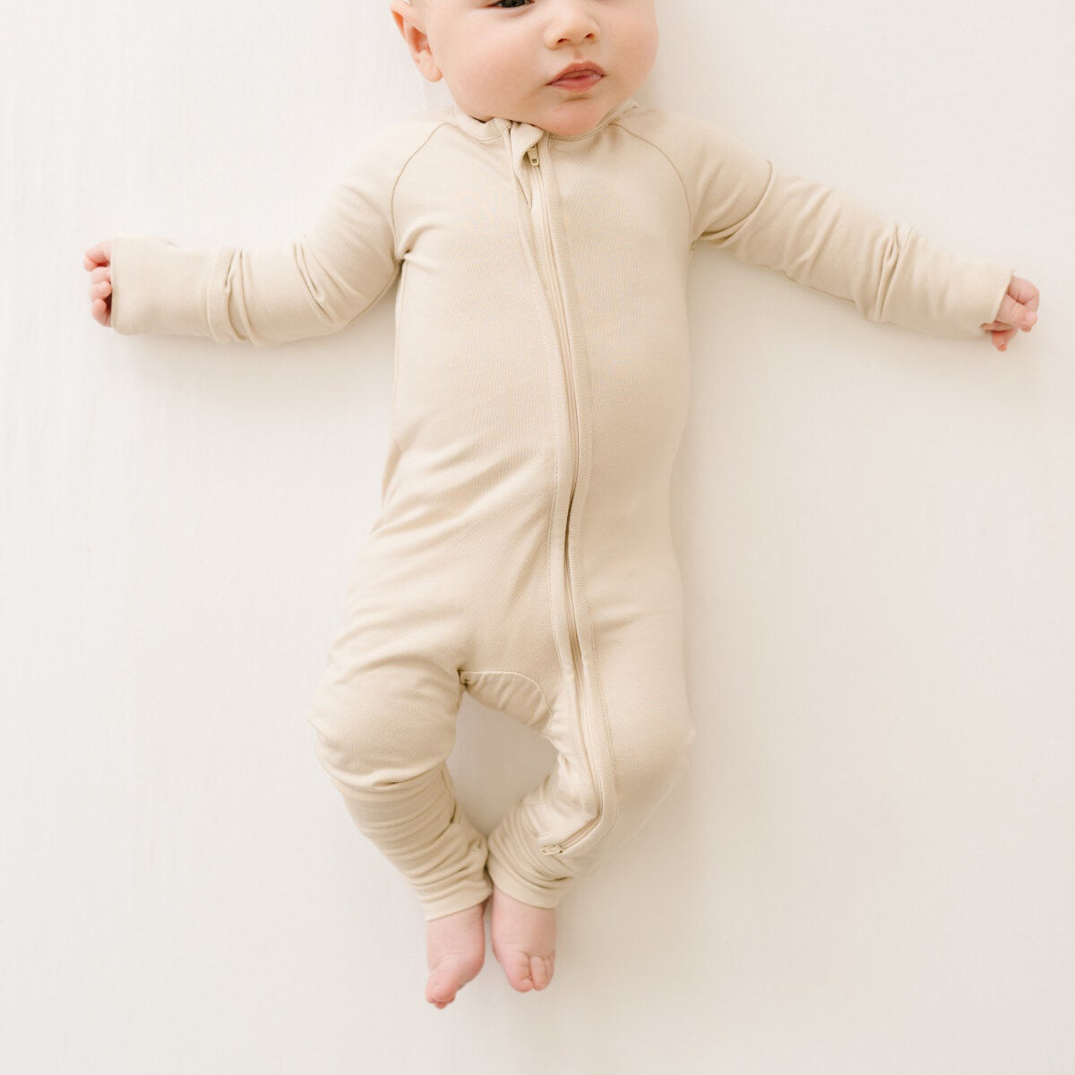 Wholesale Baby Toddler Unisex Buttery-Soft Snug Fit Footed Pajamas with Viscose Made with Eucalyptus boutique children bodysuits