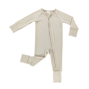 Wholesale Baby Toddler Unisex Buttery-Soft Snug Fit Footed Pajamas with Viscose Made with Eucalyptus boutique children bodysuits