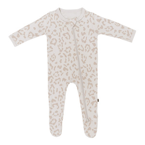 Wholesale Baby Toddler Unisex Buttery-Soft Snug Fit colorful pattern Footed Pajamas with Viscose Made with Eucalyptus kids wear