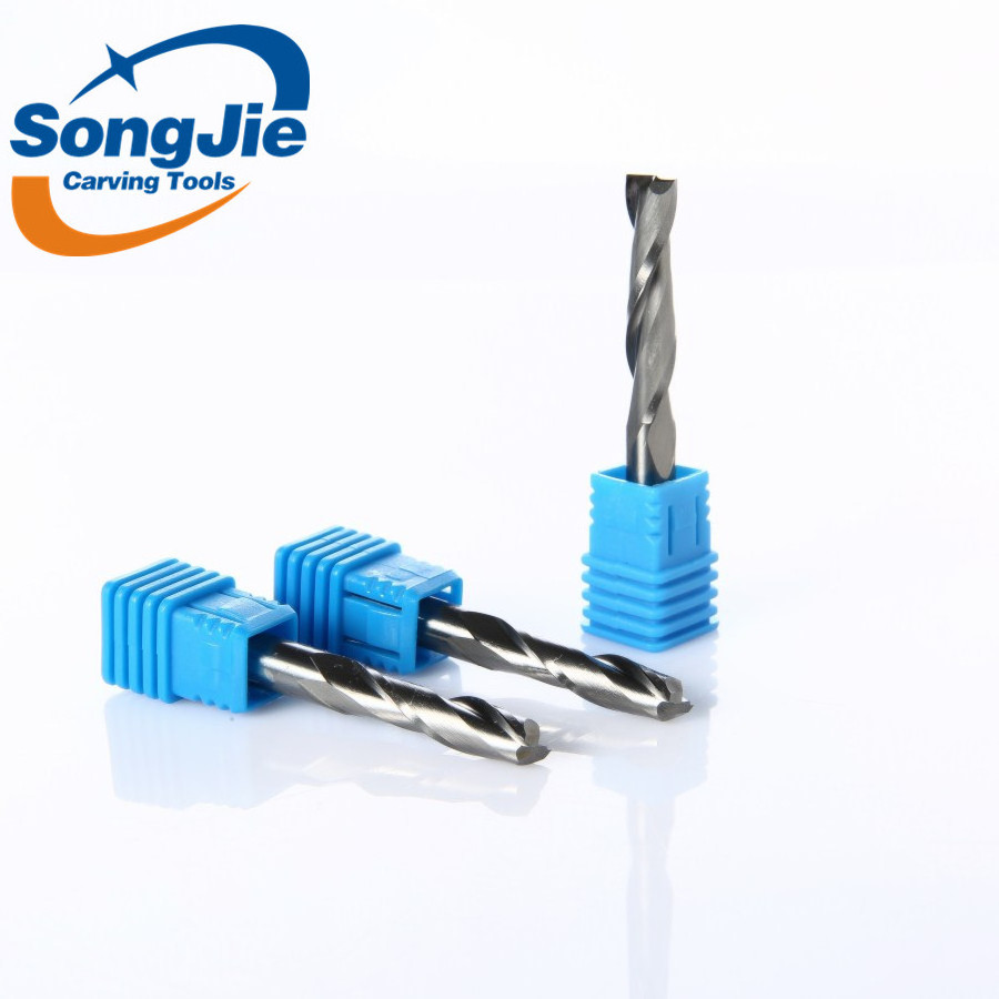 High Quality CNC cutting tools solid carbide double flute spiral bits cnc router bits