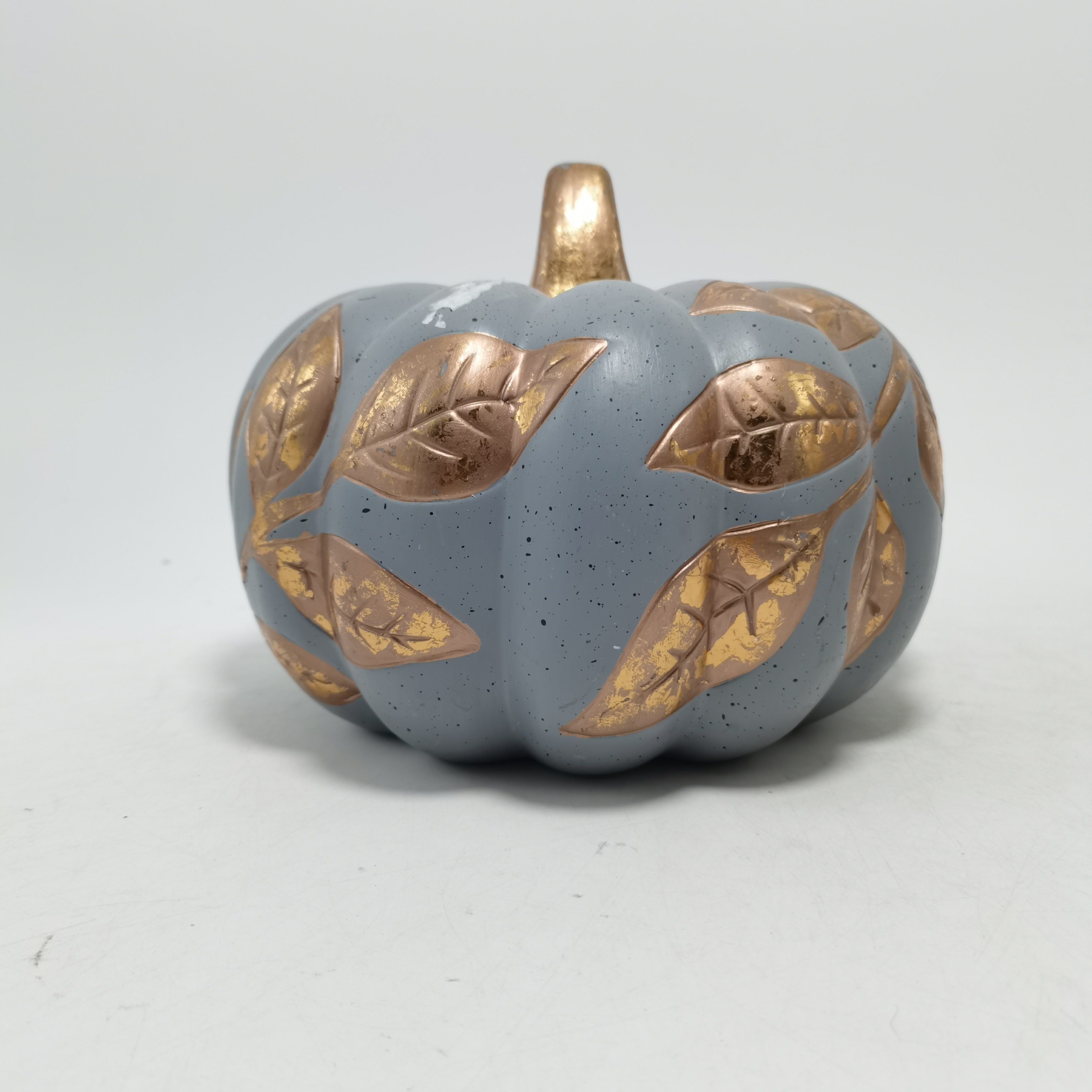 Custom traditional style Autumn harvest festival Ceramic silvering gild Halloween pumpkin Holiday decorations