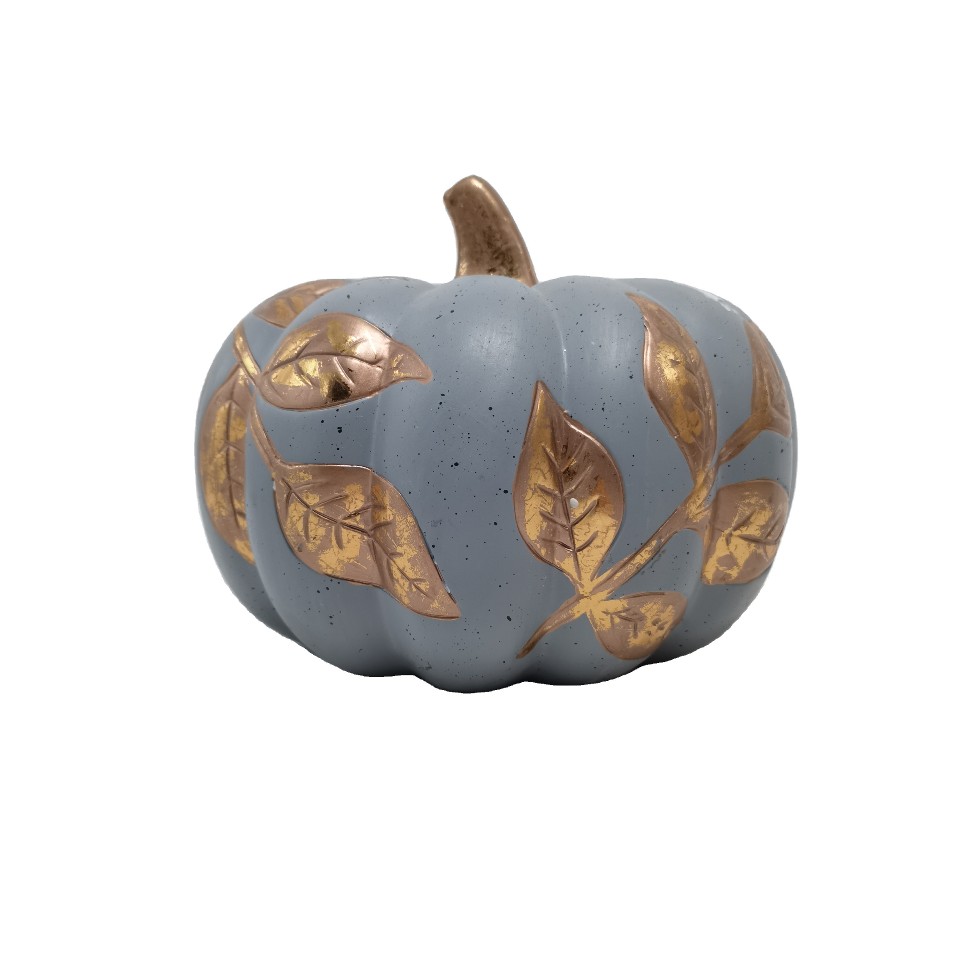 Custom traditional style Autumn harvest festival Ceramic silvering gild Halloween pumpkin Holiday decorations