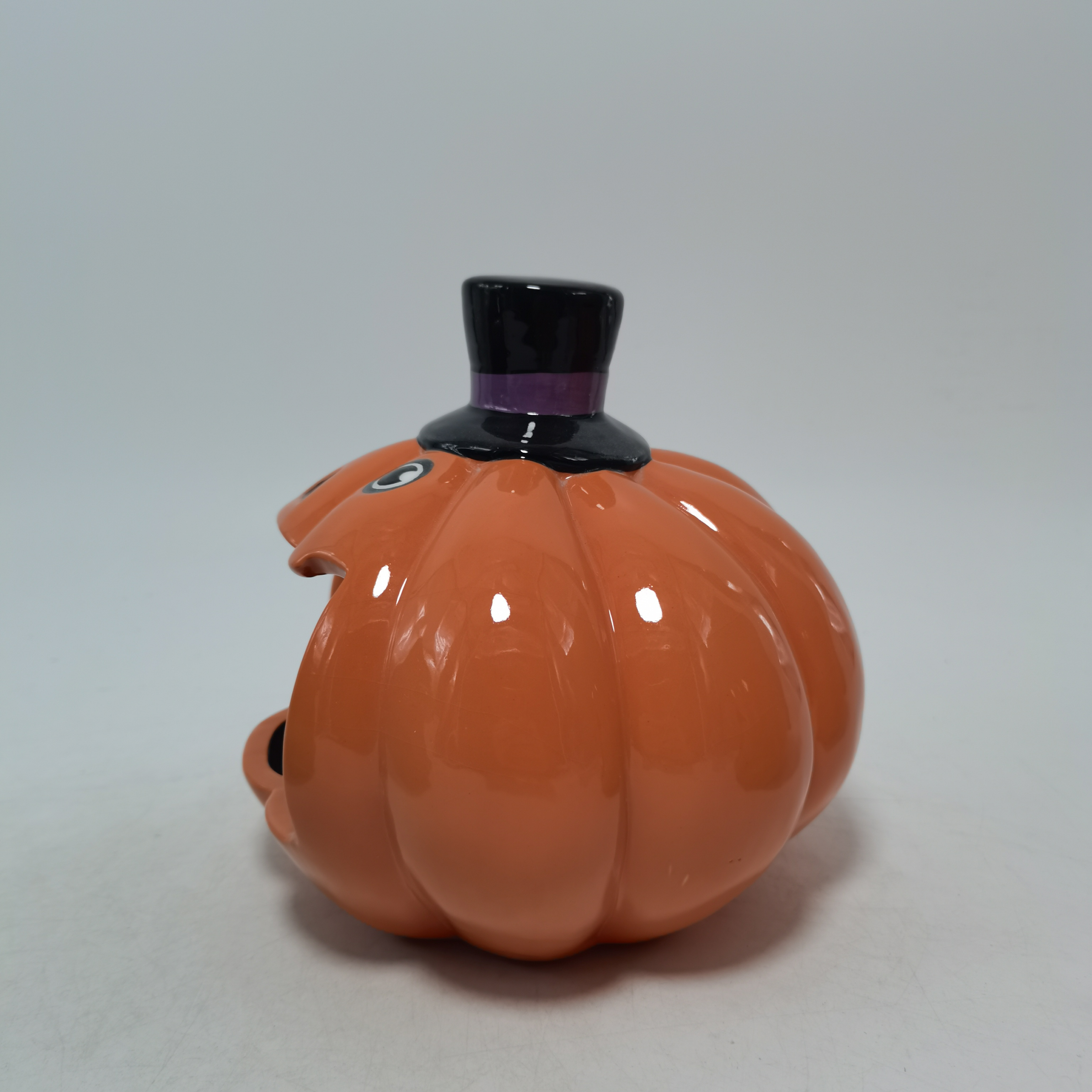 Halloween party decorations Oil wax furnace ceramic Orange Jack-o '-Jack candlestick tea lights