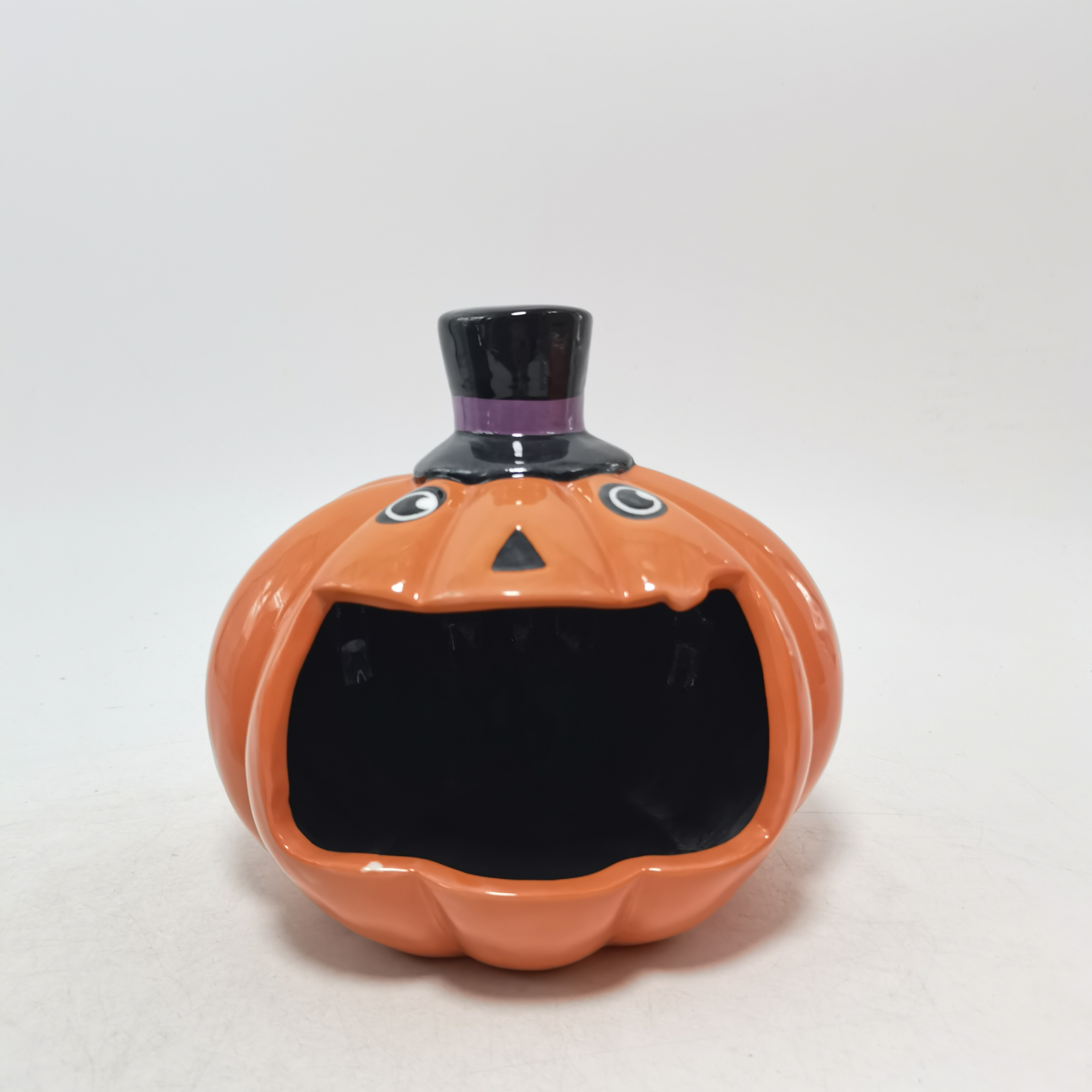 Halloween party decorations Oil wax furnace ceramic Orange Jack-o '-Jack candlestick tea lights