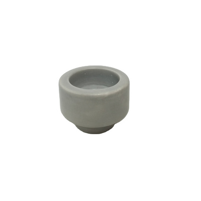 Promotional small ceramic candle holders White tea light candlestick handmade ceramic candle container wholesale