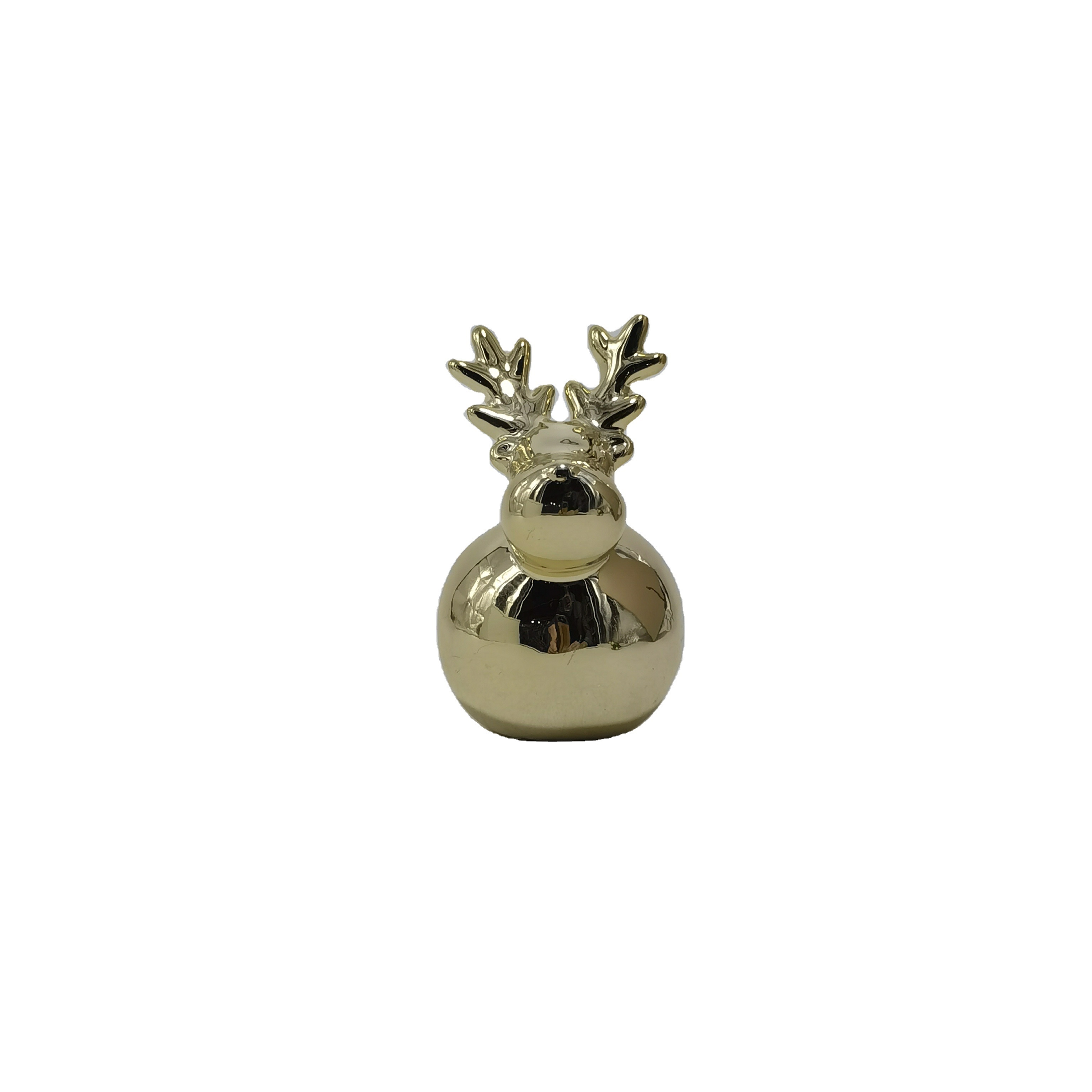 gild Home decoration Ceramic desktop showpiece luxury electrogilding Reindeer figurine Ceramic art