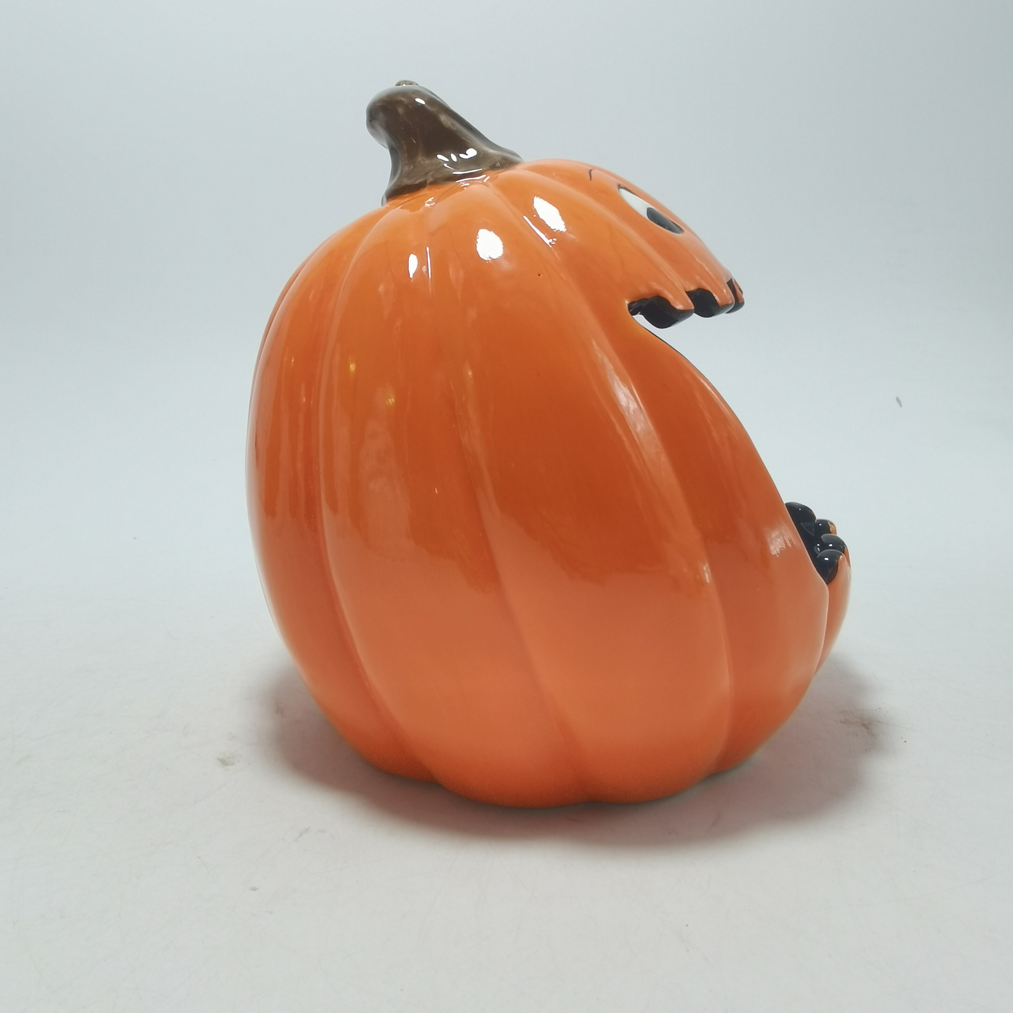 custom Retro ceramic pumpkin lantern Halloween jack-o' -lantern Candle House gift Interior decoration