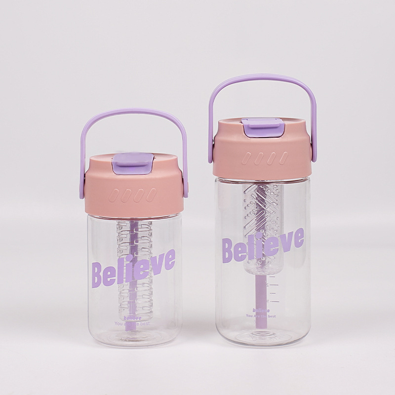 Water Bottle For Girls Beverage Cup Plastic Big Capacity Custom Plastic Drinking Cups