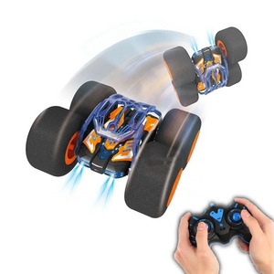 Children's Toys1:20 RC 4WD Remote Control Cars Model Sponge Wheel 360 Rotation Stunt Tumbling DIY Big Sponge wheel RC Stunt Car