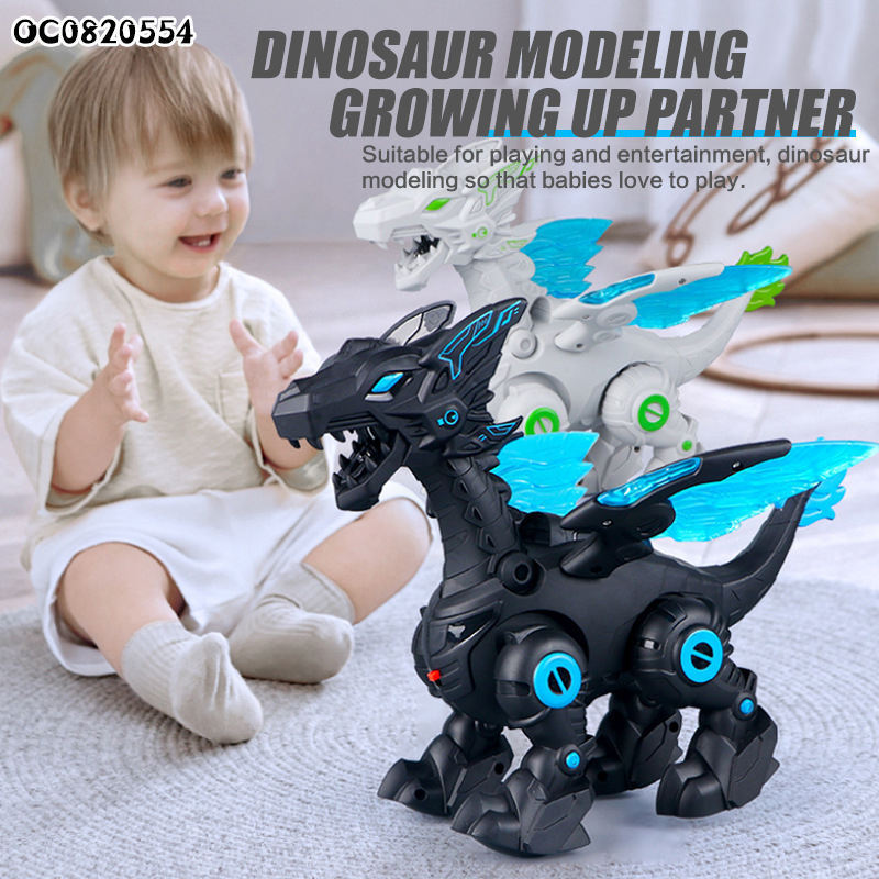 walking light flying dragon Children's toy  Spray dinosaur electronic walking dinosaur toy Spray dinosaurs with water