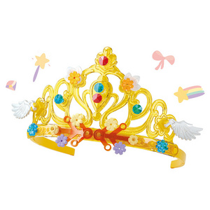 2023 New Educational Girl Toy Plastic Princess Crown Toys 27pcs Building blocks set Diy Princess Crown Toys for Girls