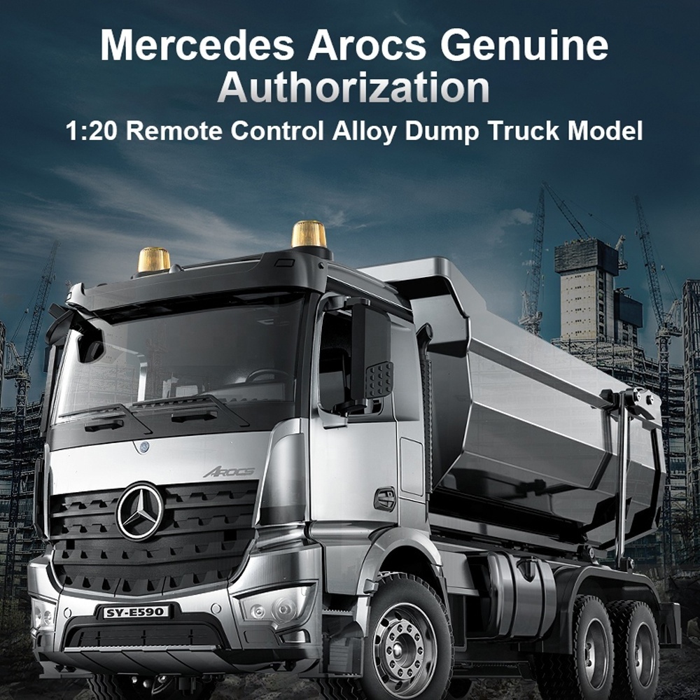 Double E 1/20 E590 Alloy RC Truck Mercedes-Benz crawler 2.4G Remote Controlled Car Model Dump Trucks Tractor cars Toy Top Seller