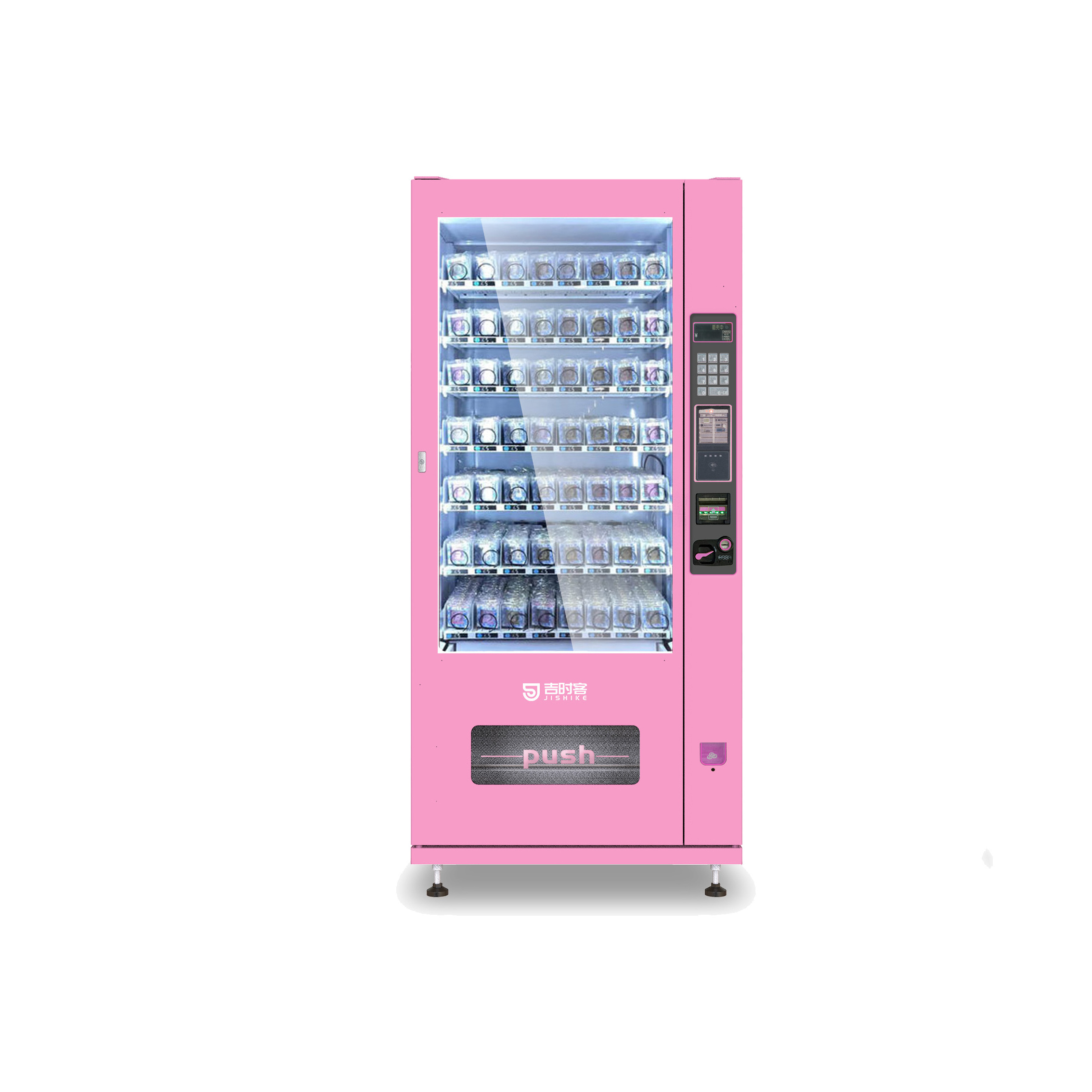 Customized Korean Mini False Lashes Hair Beauty Selling Machine Pink Eyelash Hair Nail Cosmetic Vending Machine For False Lashes