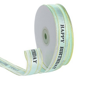 Birthday Polyester Fashion Ribbon Bow ribbon for packing