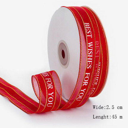 Birthday Polyester Fashion Ribbon Bow ribbon for packing