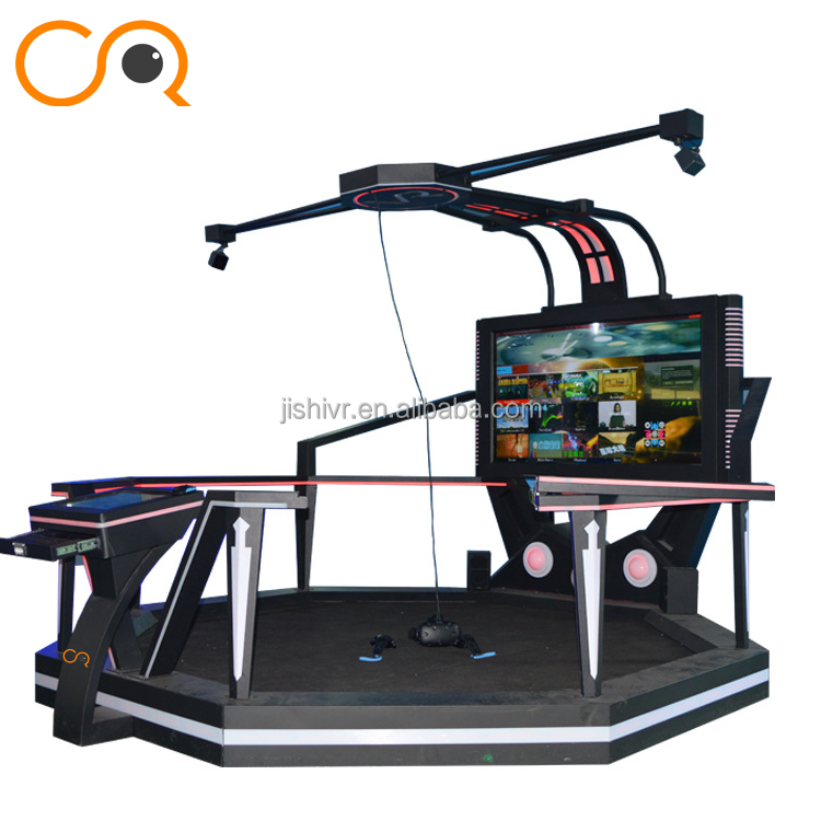 Coin Operated 9D VR Treadmill Equipment Arcade Machine/standing Up HTC VIVE VR Walker Virtual Reality Simulator for Games Zone