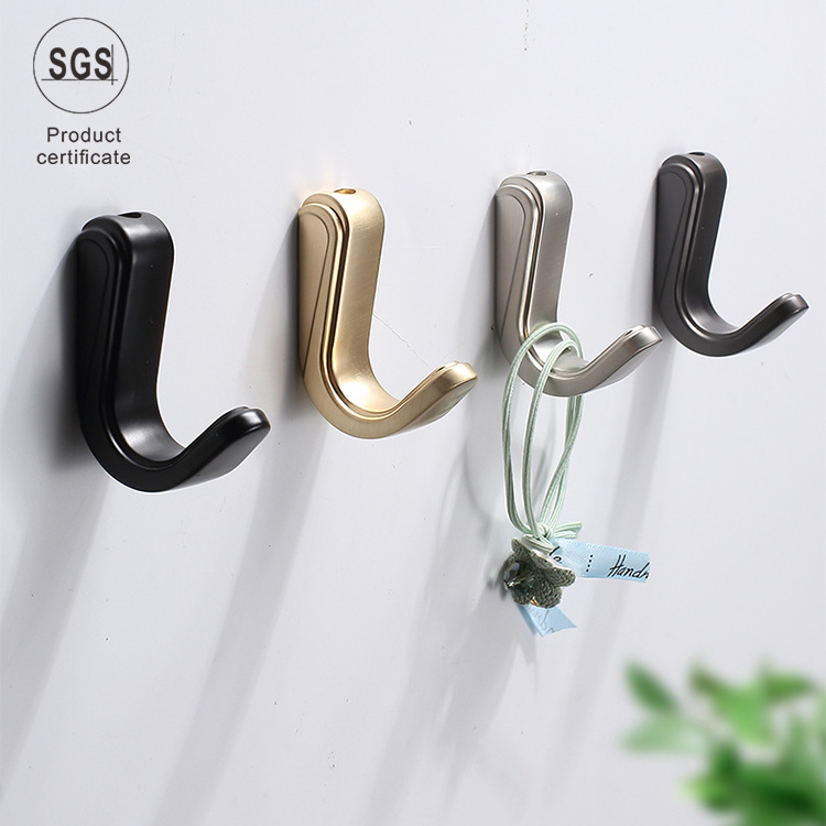 Modern Simplicity Home Small Zinc Alloy Single Coat Hooks Coat Hangers Towel Hooks