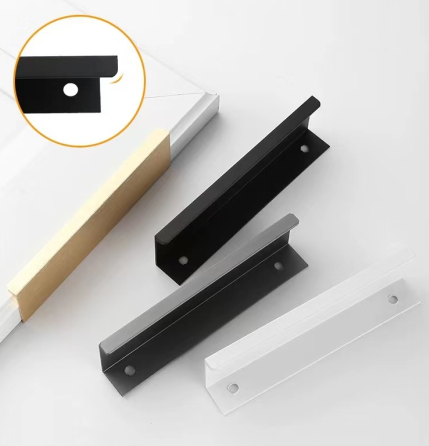 Hot selling 96mm 128mm Aluminium Profile Concealed Drawer Handle for Bedroom Kitchen Cabinet Furniture Decor for Living Room